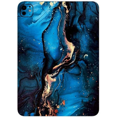 Αυτοκόλλητο Skin Προστασίας Πλάτης iPad (A16) 11th Gen. 2025 11" Gams Premium Vinyl Skin Back Plate - Blue Gold Marble (GAMS-VNL-SKIN-BLGM-001-073)
