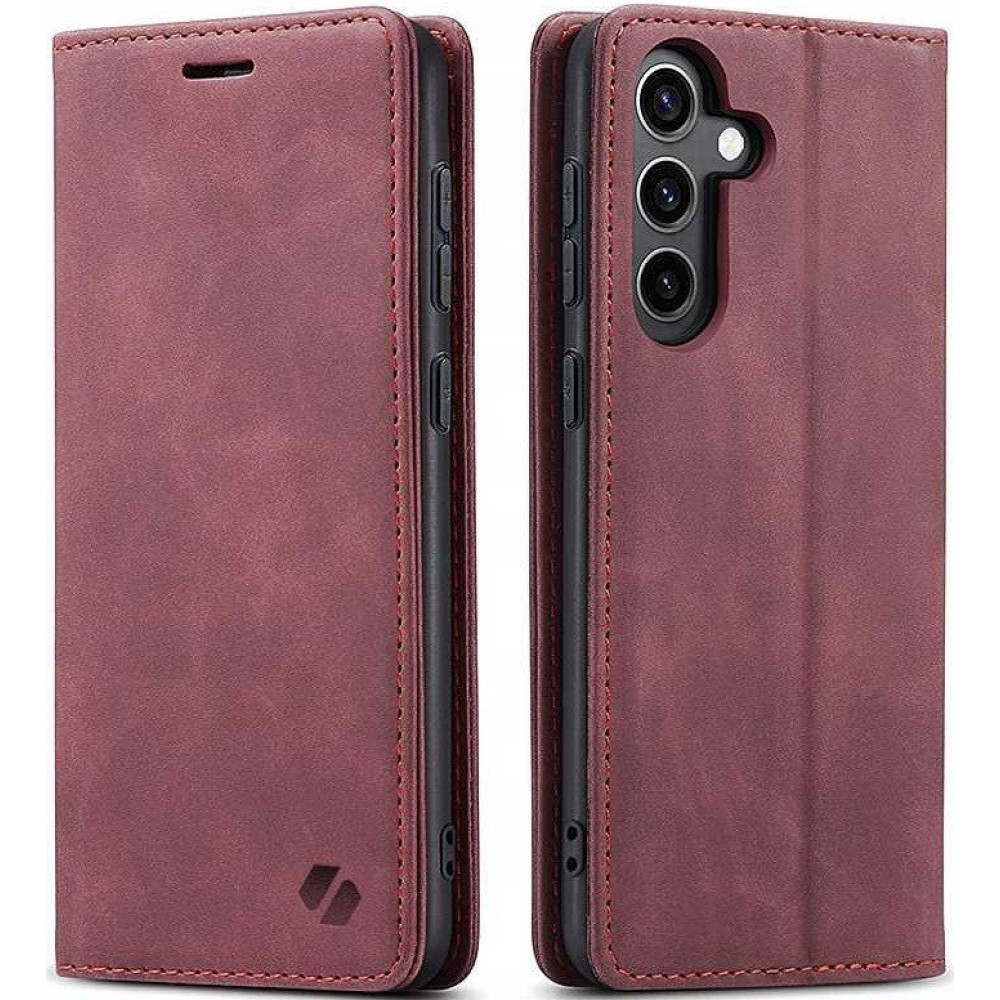 Θήκη Samsung Galaxy S25 Spacecase Wallet Πορτοφόλι - Red (5905719114633)