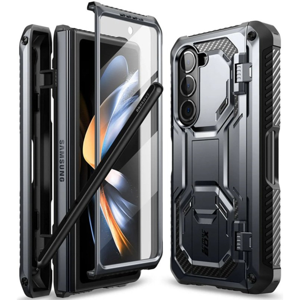 Θήκη Samsung Galaxy Z Fold5 Supcase i-Blason Armorbox Pen Ανθεκτική Full Body 360° με Υποδοχή S-Pen & KickStand - Black (843439137660)