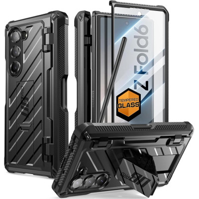 Θήκη Samsung Galaxy Z Fold6 Supcase Unicorn Beetle Pro Ανθεκτική Full Body 360° με Υποδοχή S-Pen & KickStand - Black (843439147614)