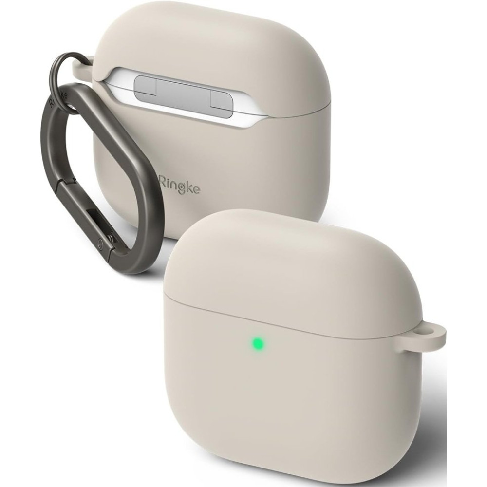 Θήκη AirPods 4th Gen Ringke Silicone Σκληρή - Stone (8800274964211)