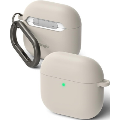 Θήκη AirPods 4th Gen Ringke Silicone Σκληρή - Stone (8800274964211)