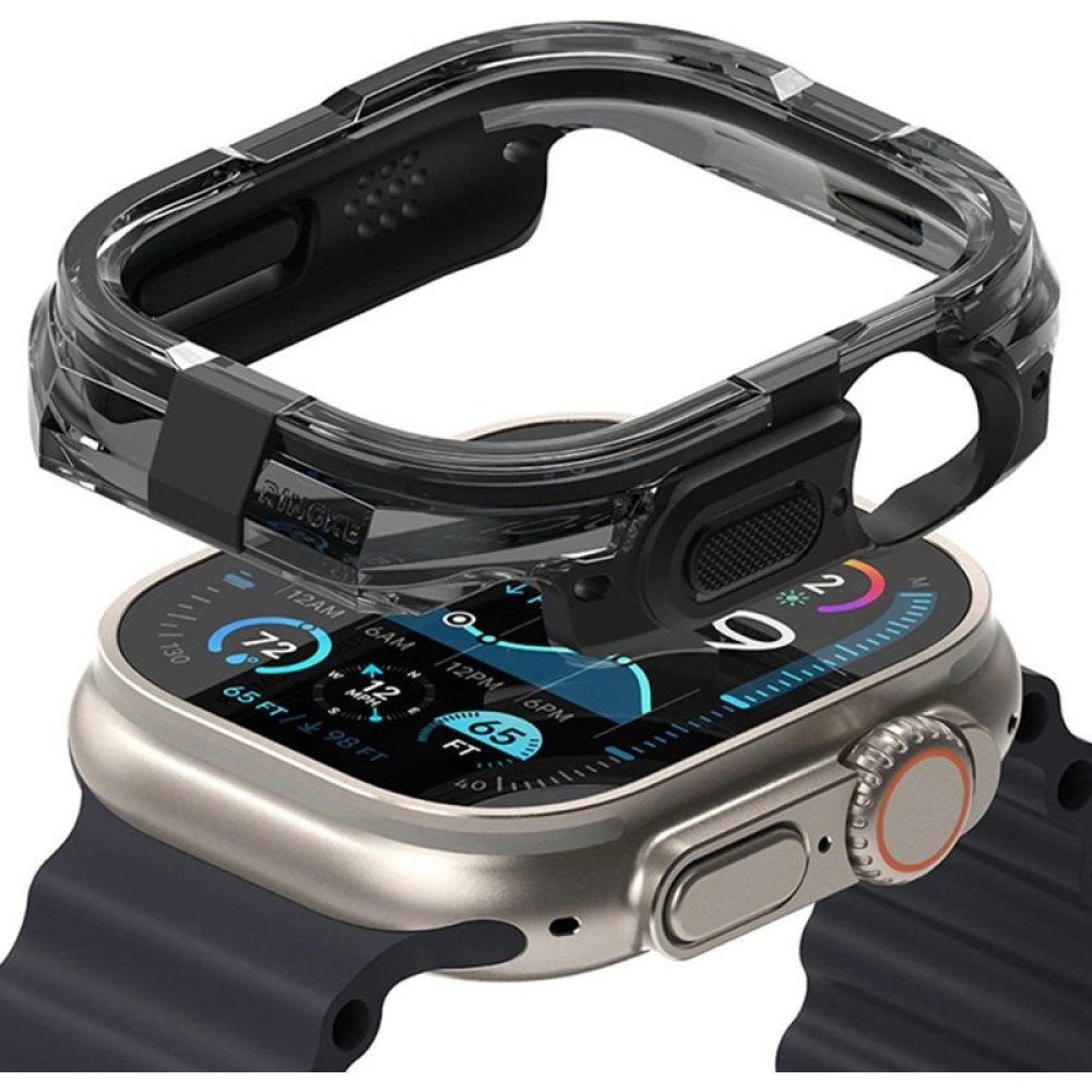 Θήκη Apple Watch Ultra 3 / Ultra 2 / Ultra 1 49mm Ringke Fusion Bumper Σκληρή - Black (8800274963856)
