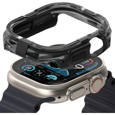 Θήκη Apple Watch Ultra 3 / Ultra 2 / Ultra 1 49mm Ringke Fusion Bumper Σκληρή - Black (8800274963856)