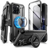 Θήκη iPhone 16 Pro Max Supcase Unicorn Beetle Pro Mag Ανθεκτική Full Body 360° με MagSafe - Black (843439150744)