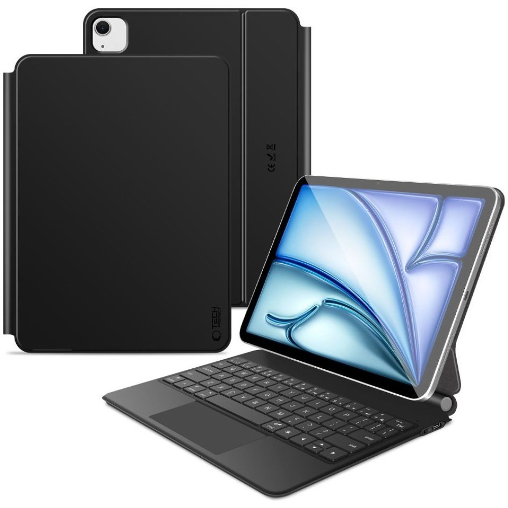 Θήκη iPad Air 7 2025 11" / 6 2024 11" / Air 5 2022 10.9" / Air 4 2020 10.9" Tech-Protect Smartcase Magnetic + Keyboard Μαγνητική με Πληκτρολόγιο Bluetooth - Black (5906302363469)