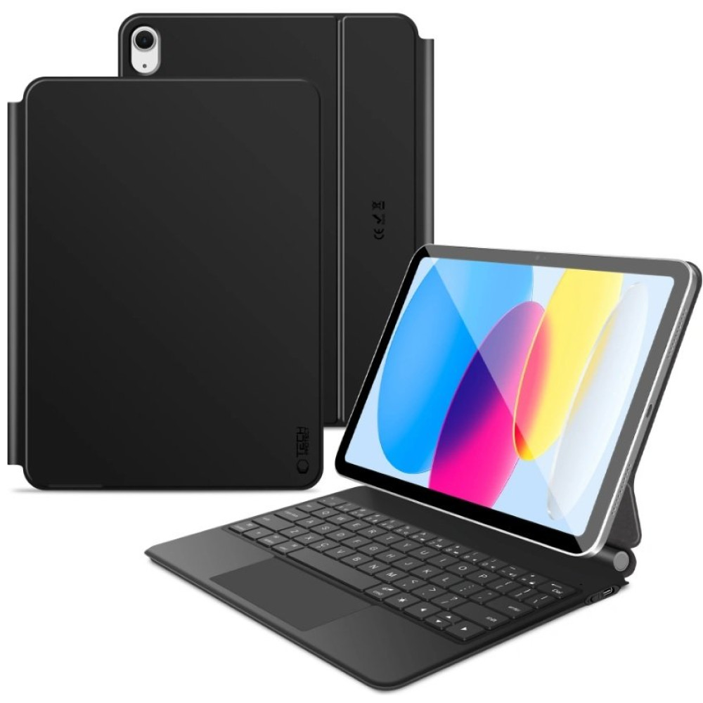Θήκη iPad Pro 12.9'' 2022 / 2021/ 2020 / iPad Air 13" 2025 / 2024 Tech-Protect Smartcase Magnetic + Keyboard Μαγνητική με Πληκτρολόγιο Bluetooth - Black (5906302363452)
