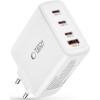 Φορτιστής Tech-Protect NC100W GaN Γρήγορος Ταξιδιού / Αντάπτορας με 1 x USB-A / 3 x Type-C 100W - White (9490713934814)