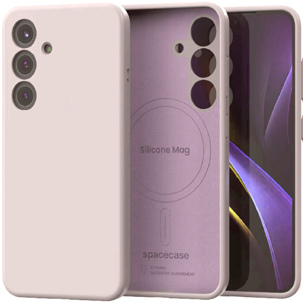 Θήκη Samsung Galaxy S25 Plus Spacecase Silicone Magnetic Case Σιλικόνης με MagSafe - Light Purple (5905719118327)