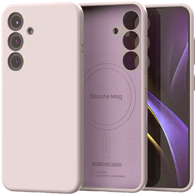 Θήκη Samsung Galaxy S25 Plus Spacecase Silicone Magnetic Case Σιλικόνης με MagSafe - Light Purple (5905719118327)