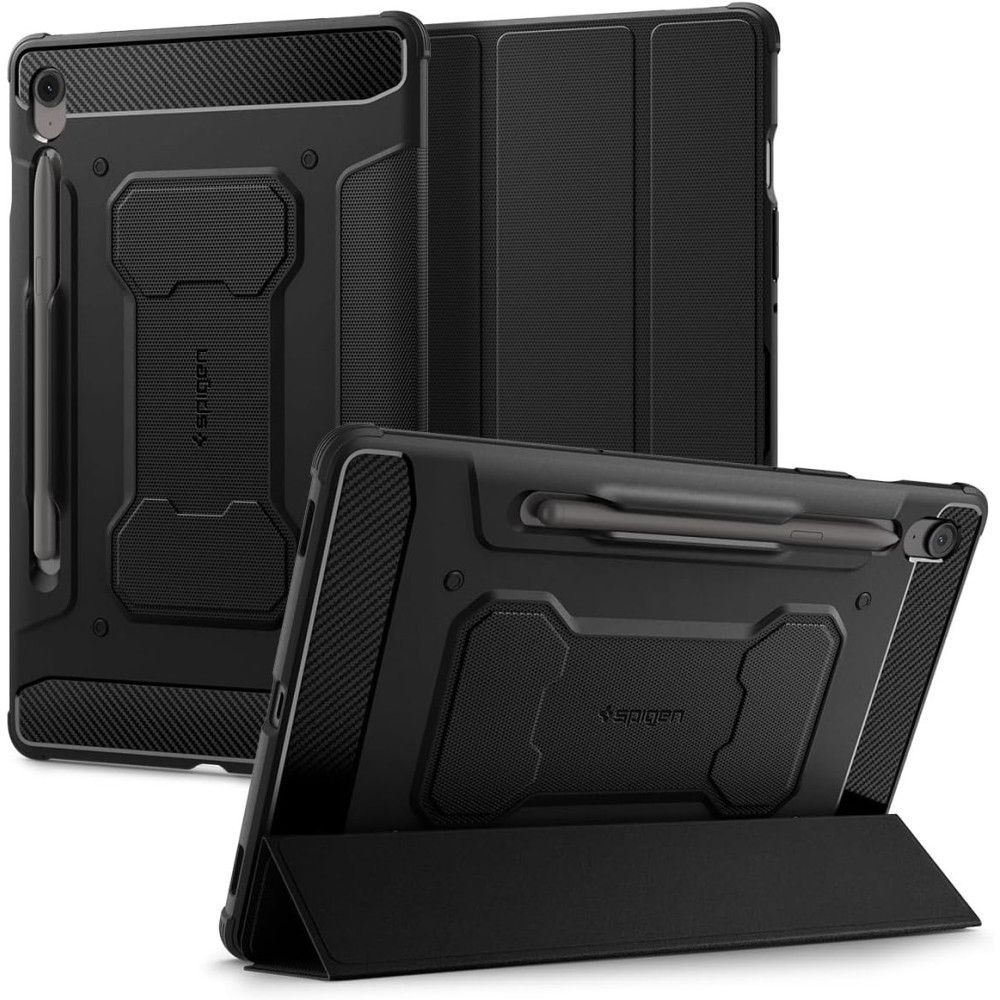 Θήκη Samsung Galaxy Tab S10 FE Plus 13.1" X620 / X626B Spigen Rugged Armor Pro με Υποδοχή για Γραφίδα - Black (ACS09381)