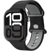 Λουράκι Apple Watch Ultra/SE/11/10/9/8/7/6/5/4 (49/46/45/44mm) Spigen Nano Pop από Premium Σιλικόνη - Black Sesame (AMP09321)