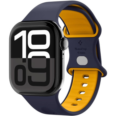 Λουράκι Apple Watch SE/11/10/9/8/7/6/5/4 (42/41/40mm) Spigen Nano Pop από Premium Σιλικόνη - Blueberry Navy (AMP09325)
