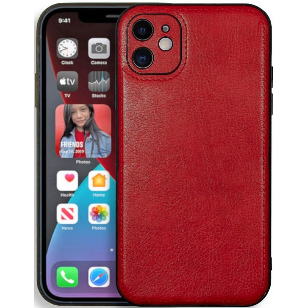Θήκη iPhone 11 Bodycell Prestige Backcover με Πλαίσιο Κάμερας - Red (5206015067907)