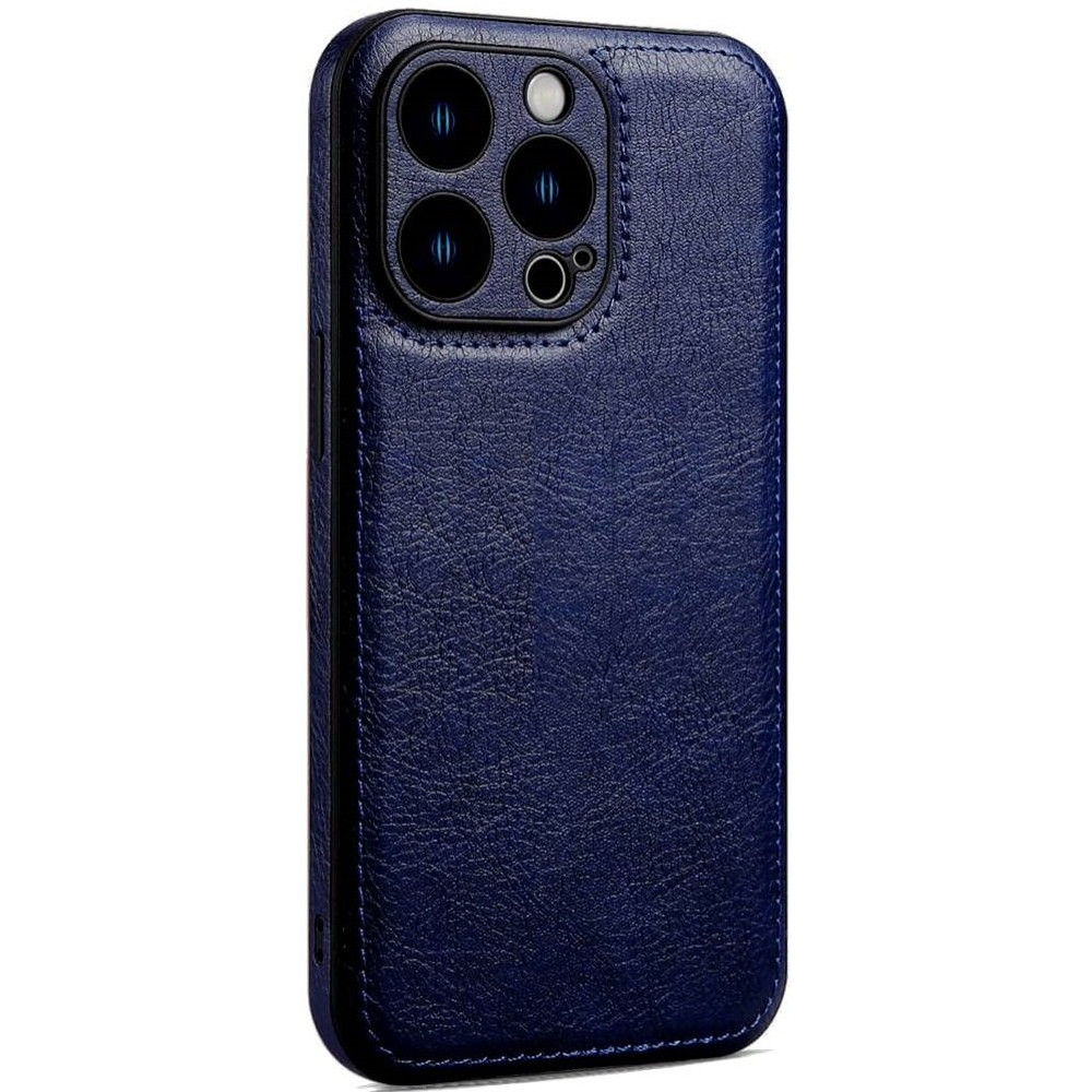 Θήκη iPhone 12 Pro Max Bodycell Prestige Backcover με Πλαίσιο Κάμερας - Blue (5206015068089)