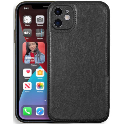Θήκη iPhone 12 Bodycell Prestige Backcover με Πλαίσιο Κάμερας - Black (5206015067990)