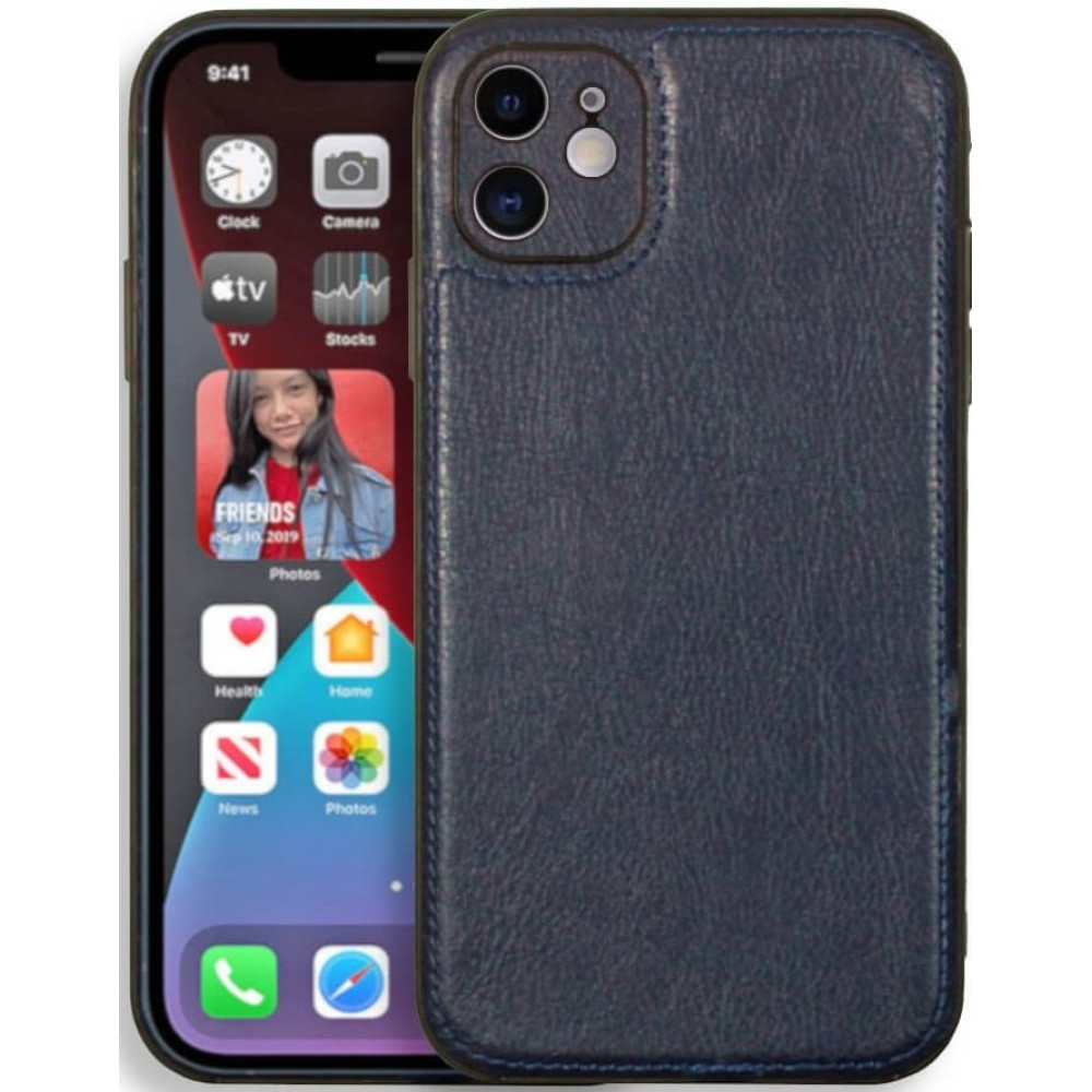 Θήκη iPhone 12 Bodycell Prestige Backcover με Πλαίσιο Κάμερας - Blue (5206015068003)
