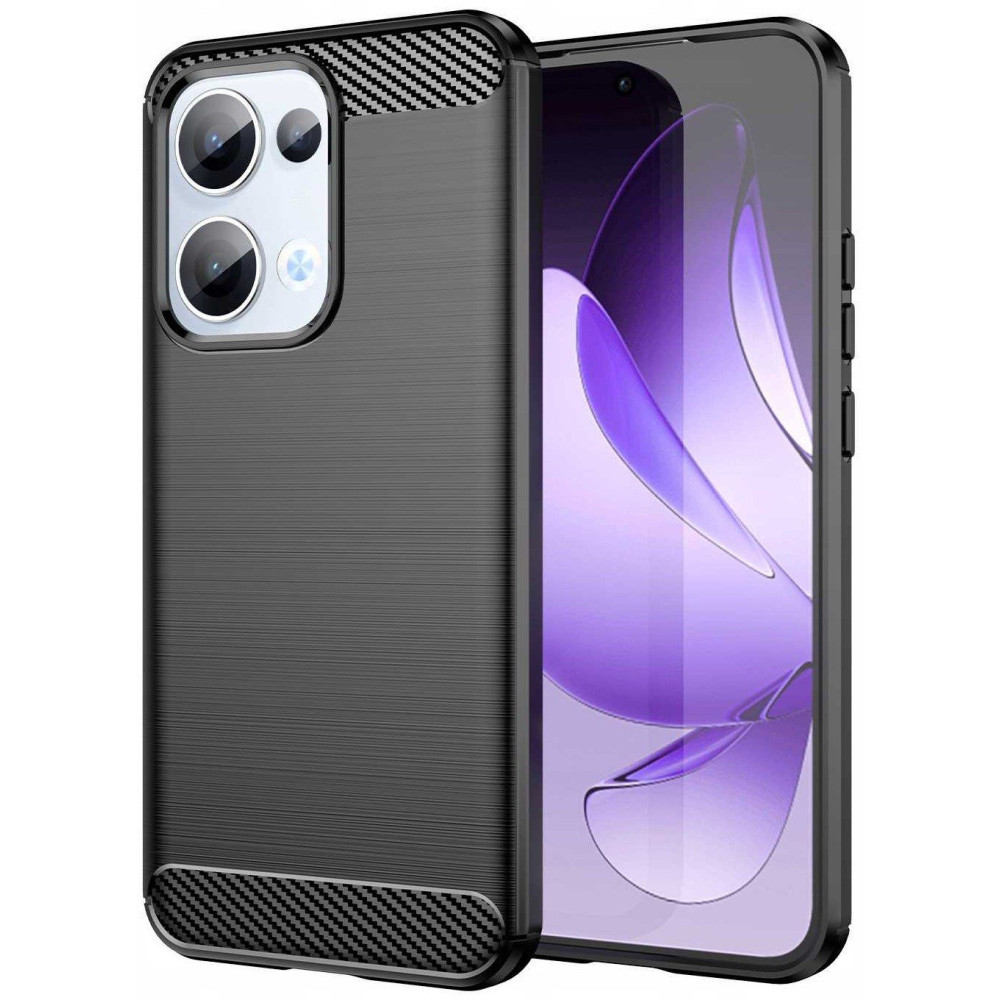Θήκη Oppo Reno13 5G Spacecase Carbon Σιλικόνης - Black (5905719118976)