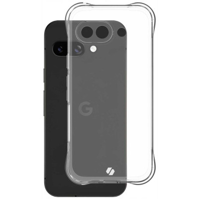 Θήκη Google Pixel 9a Spacecase Anti-Shock Διάφανη Σιλικόνης 1mm - Clear (5905719117313)