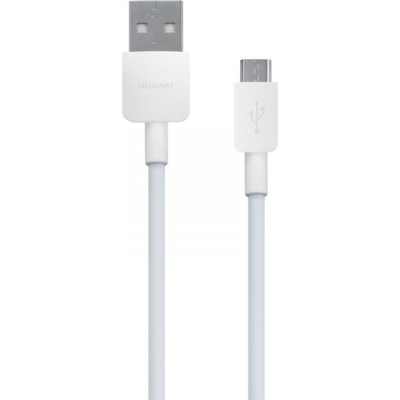 Καλώδιο Official Huawei Micro USB Data Cable USB-A σε MicroUSB Φόρτισης & Μεταφοράς Δεδομένων 100cm 2A - White (55030216)