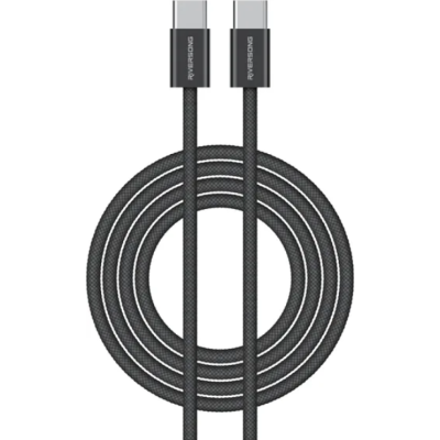 Καλώδιο Type-C Riversong Lotus 10 σε Type-C για Φόρτιση & Μεταφορά Δεδομένων 200cm 60W - Black (CT53ABL)