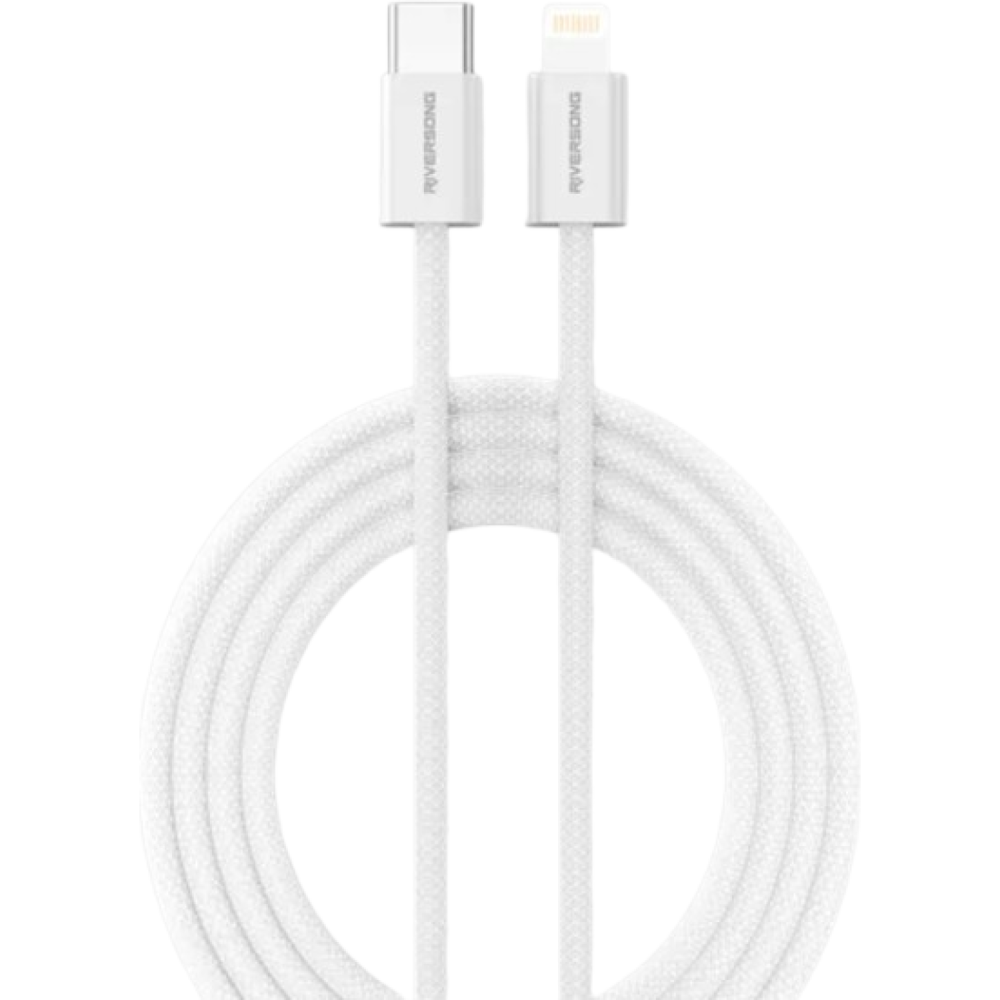 Καλώδιο Riversong Lotus 10 Type-C σε Lightning για Φόρτιση & Μεταφορά Δεδομένων 200cm 27W - Light Gray (CL53A)