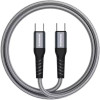 Καλώδιο Type-C Riversong Hercules C6 σε Type-C για Φόρτιση & Μεταφορά Δεδομένων 120cm 100W - Gray (CT50)