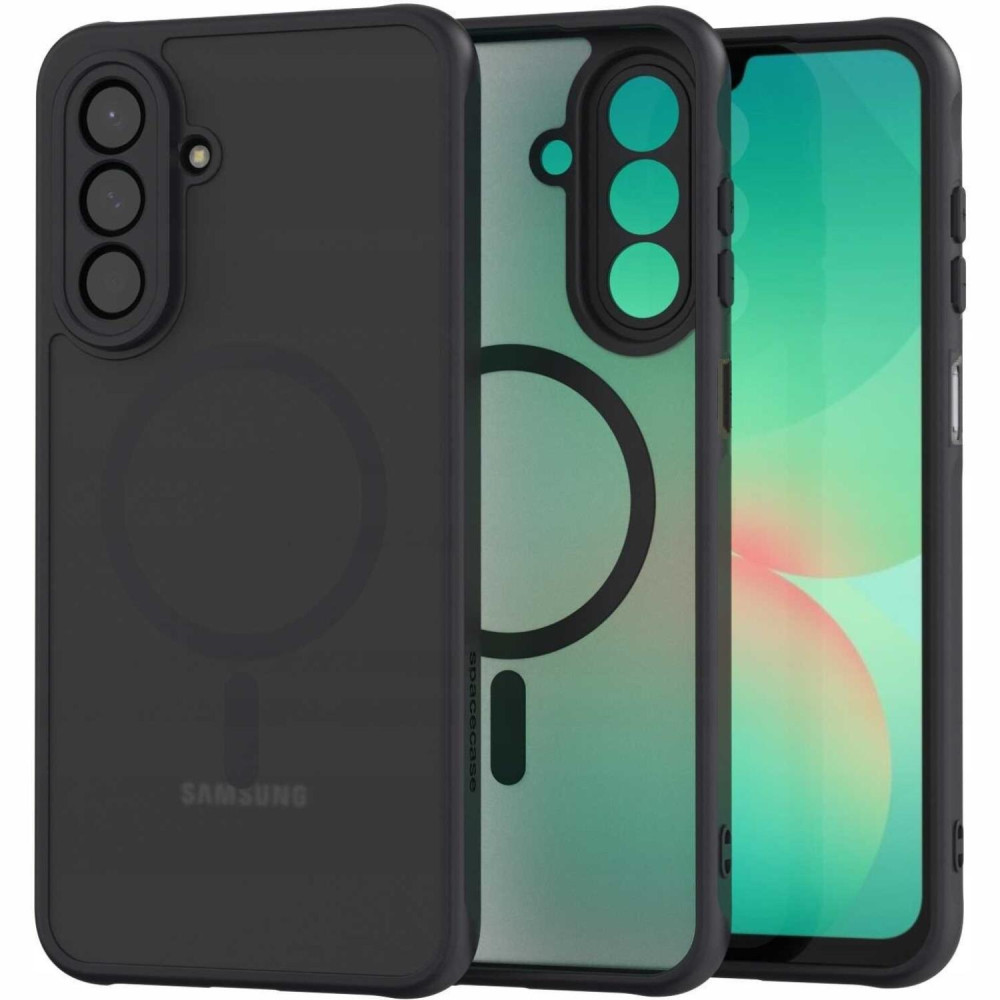 Θήκη Samsung Galaxy A26 Spacecase Hybrid MagSafe Σκληρή Ημιδιάφανη με MagSafe - Black (5905719117566)