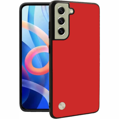 Θήκη Samsung Galaxy S21 FE 5G Bodycell Vegan Cover Σκληρή - Red (5206015077128)