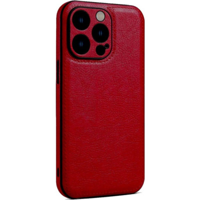 Θήκη iPhone 12 Pro Bodycell Prestige Backcover με Πλαίσιο Κάμερας - Red (5206015068065)