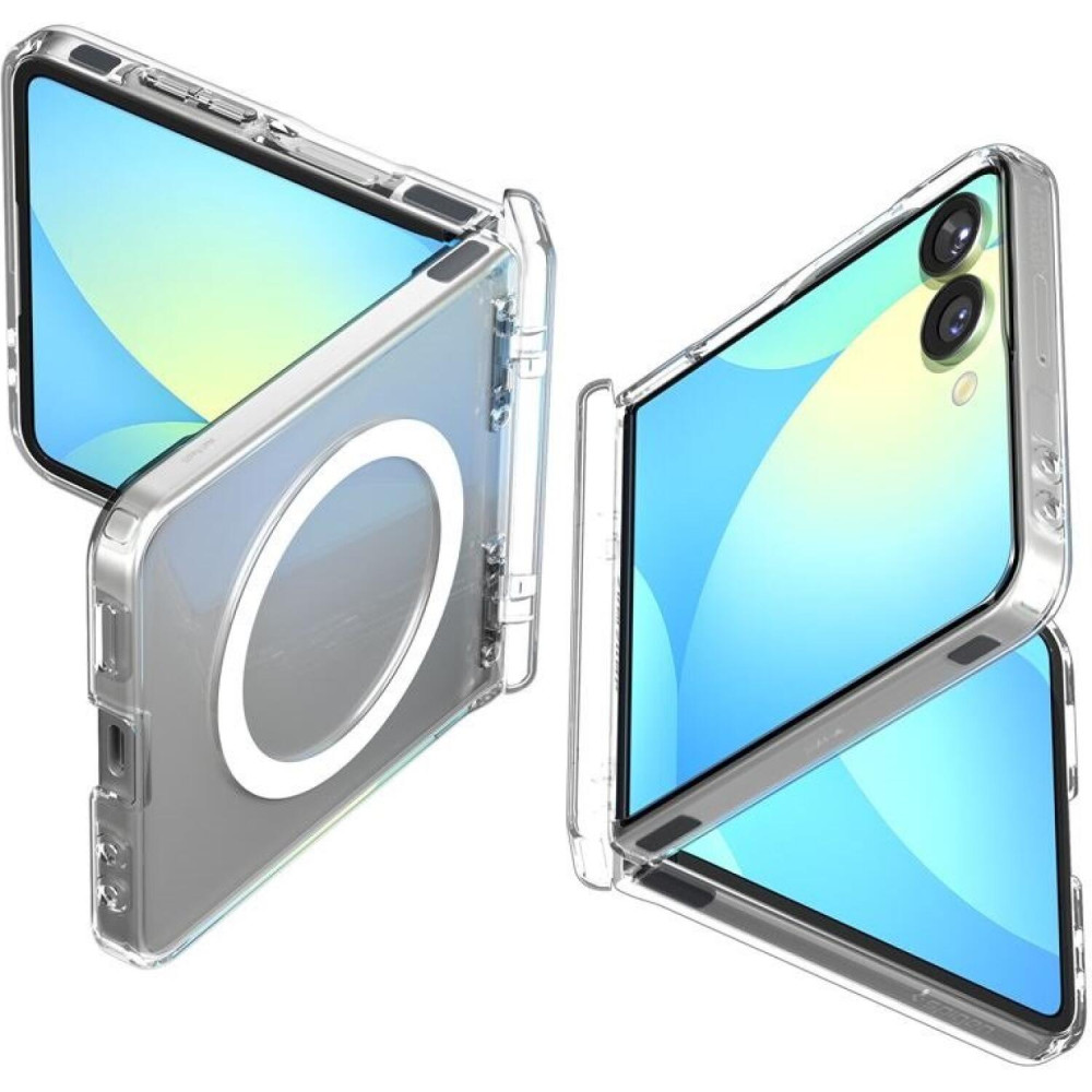 Θήκη Samsung Galaxy Z Flip7 Spigen Ultra Hybrid Pro MagFit Σκληρή με MagSafe - Clear / White (ACS09559)
