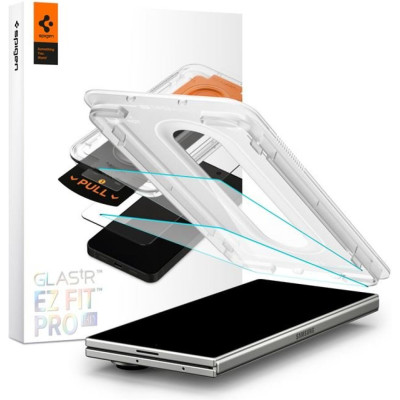 Tempered Glass Samsung Galaxy Z Fold7 Spigen GLAS.tR EZ Fit Pro HD Αντιχαρακτικό Γυαλί Προστασίας Εξωτερικής Οθόνης 2 Τεμάχια - Clear (AGL09579)