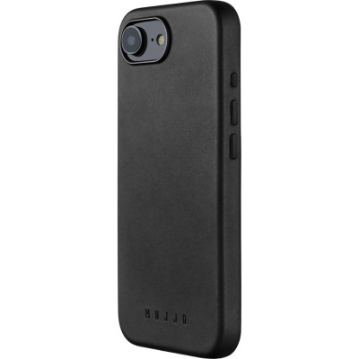 Θήκη iPhone 16e MUJJO Full Leather Case Δερμάτινη με MagSafe - Black (MUJJO-CL-059-BK)