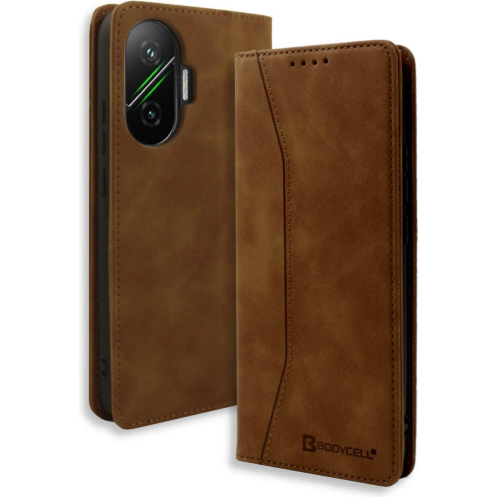 Θήκη Xiaomi Poco F7 Bodycell Book Case Πορτοφόλι - Brown (5206015082245)