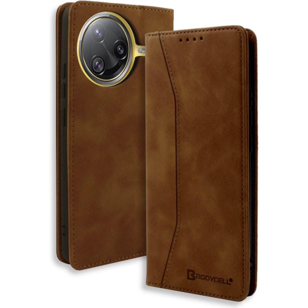 Θήκη Xiaomi Poco F7 Ultra Bodycell Book Case Πορτοφόλι - Brown (5206015082306)