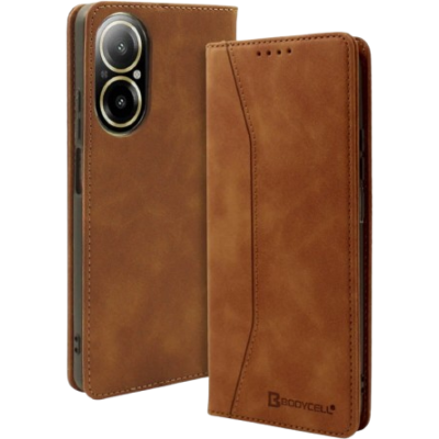 Θήκη Realme C67 4G Bodycell Book Case Πορτοφόλι - Brown (5206015082009)