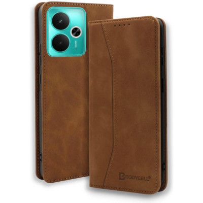 Θήκη Realme 14T 5G Bodycell Book Case Πορτοφόλι - Brown (5206015081972)