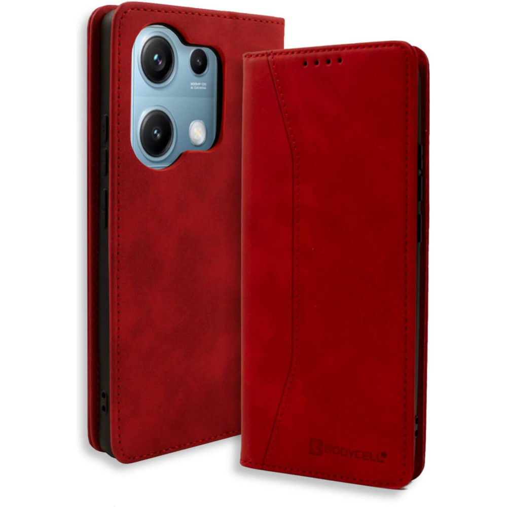 Θήκη Xiaomi Redmi Note 14S Bodycell Book Case Πορτοφόλι - Red (5206015082191)