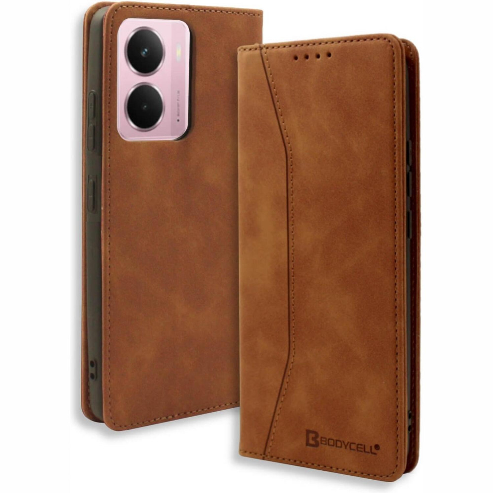 Θήκη Realme P3 Bodycell Book Case Πορτοφόλι - Brown (5206015082092)