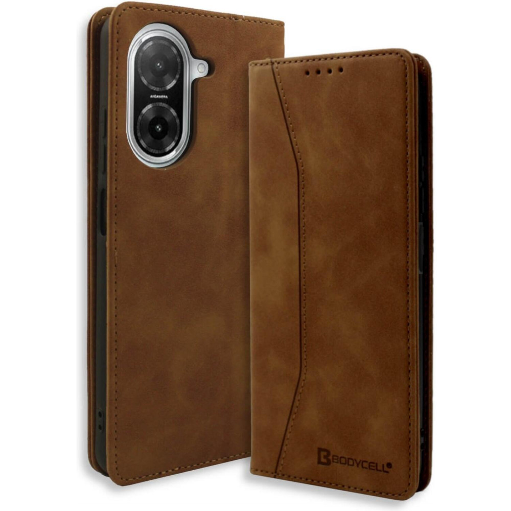 Θήκη Xiaomi Poco C71 Bodycell Book Case Πορτοφόλι - Brown (5206015082214)