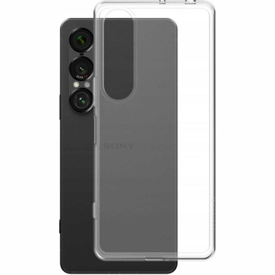 Θήκη Sony Xperia 1 VII Spacecase Clear Case Διάφανη Σιλικόνης 1mm - Transparent (5905719119669)