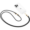 Λουράκι Λαιμού Tech-Protect C2S Rope Crossbody Strap Αποσπώμενο για Θήκες Κινητών / Smartphones - Black / Gold (5906302312061)