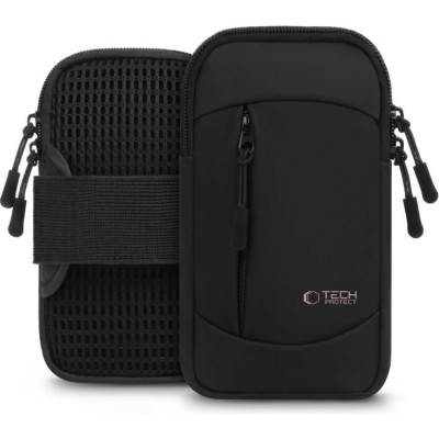 Universal Θήκη Tech-Protect M6 Sport Armband Μπράτσου για Κινητά / Smartphones έως 6.9" - Black / Pink (5906302330805)