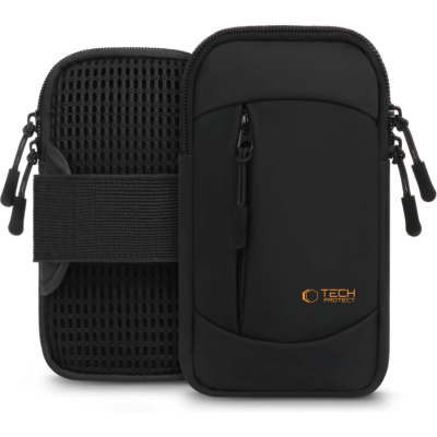 Universal Θήκη Tech-Protect M6 Sport Armband Μπράτσου για Κινητά / Smartphones έως 6.9" - Black / Orange (5906302330799)