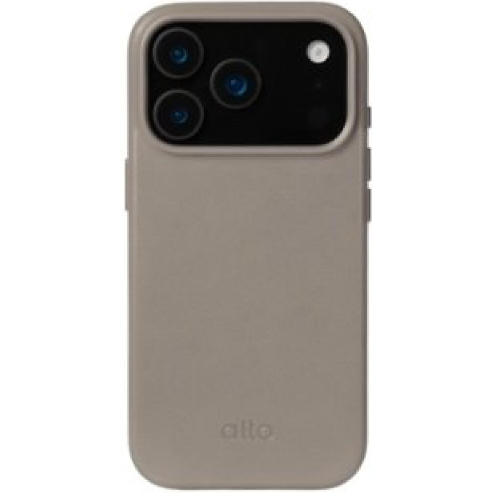 Θήκη iPhone 17 Pro Alto Clop Premium Leather Magnetic Case Ανθεκτική Δερμάτινη με MagSafe - Cement Gray (4711548391616)