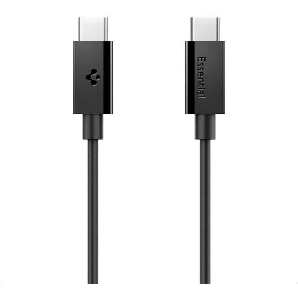 Καλώδιο Type-C Spigen Essential EB6010CC Φόρτισης & Μεταφοράς Δεδομένων σε Type-C 100cm 60W - Black (ACA08718)