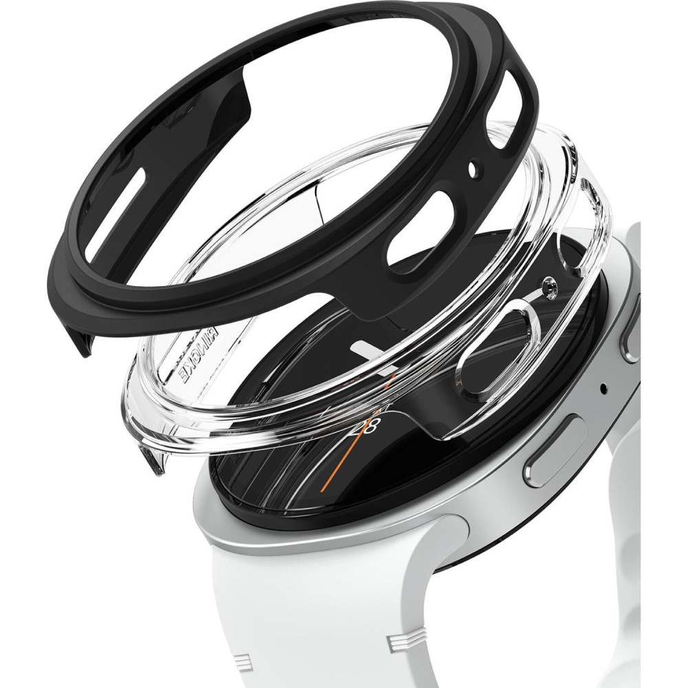 Θήκη Samsung Galaxy Watch 8 40mm Ringke Slim Case Σκληρή 2 Τεμάχια - Clear / Matte Black (8800293856047)