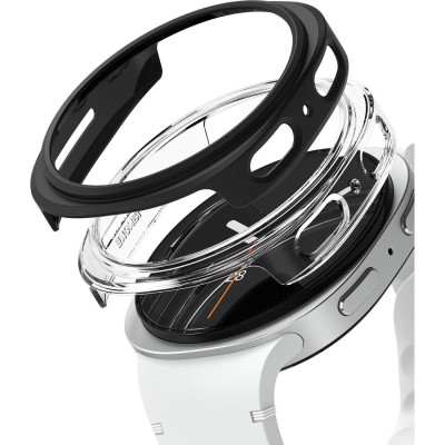 Θήκη Samsung Galaxy Watch 8 40mm Ringke Slim Case Σκληρή 2 Τεμάχια - Clear / Matte Black (8800293856047)