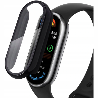 Θήκη Xiaomi Smart Band 10 / 10 NFC Tech-Protect Defense με Tempered Glass - Black (5906302331529)