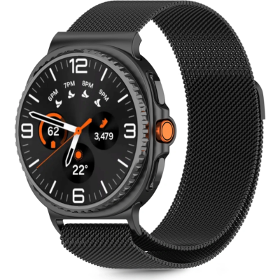 Λουράκι Samsung Galaxy Watch 8 Classic / Watch 8 (46/44/40mm) Tech-Protect Milaneseband Μεταλλικό - Black (5906302331888)